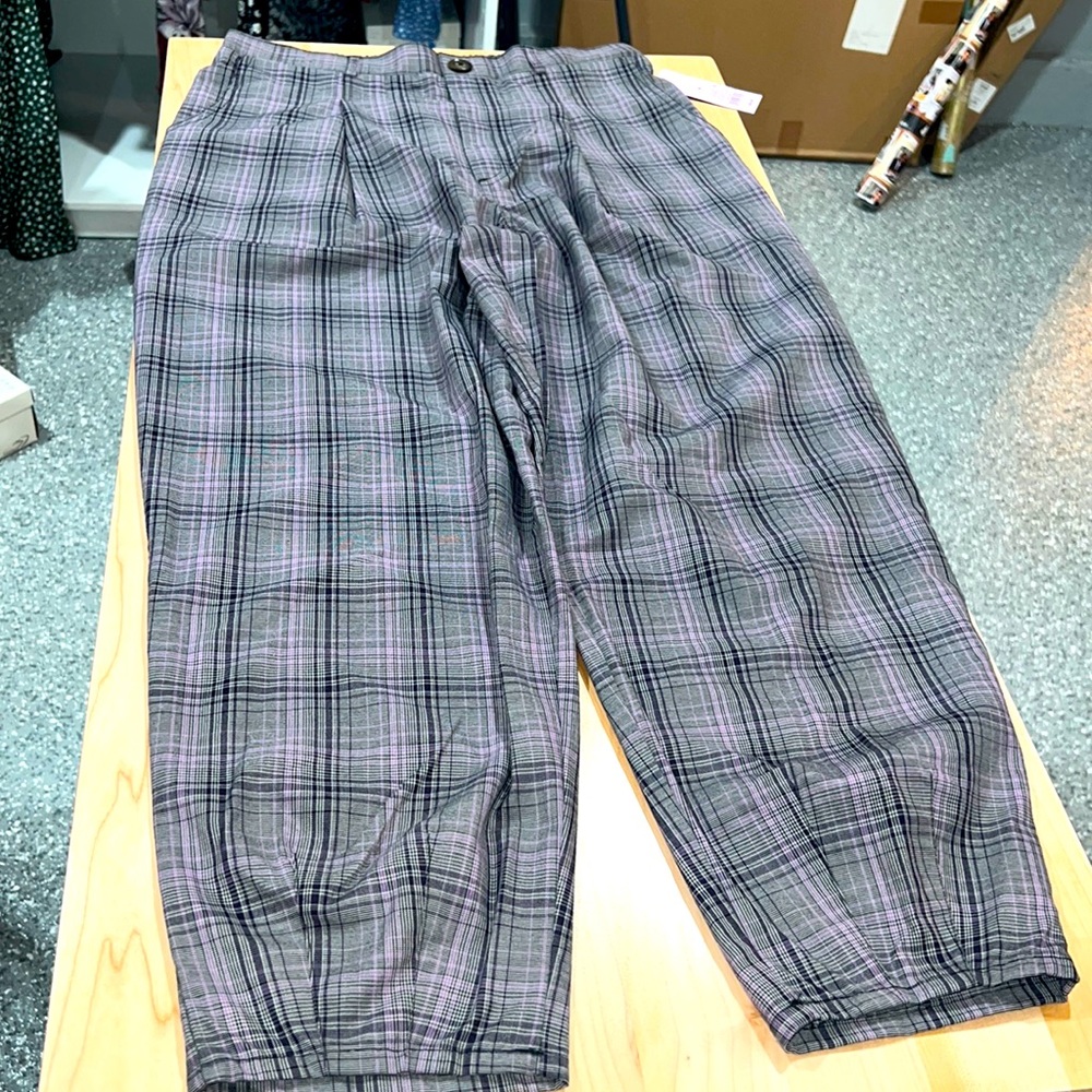New grey and purple pants